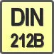 Piktogram - Typ DIN: DIN 212B